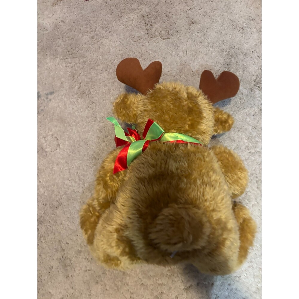 Stuffed Animal Reindeer Plush Vintage Cute & Adorable - Picture 2 of 3